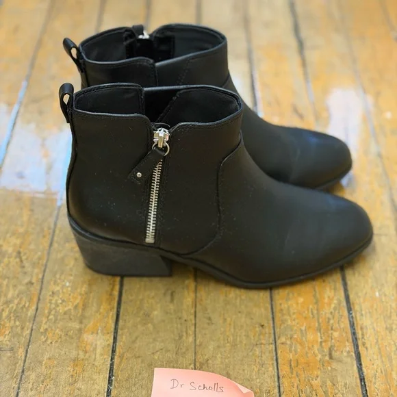 Dr. Scholl's Sleek Black Ankle Booties - Picture 2 of 6